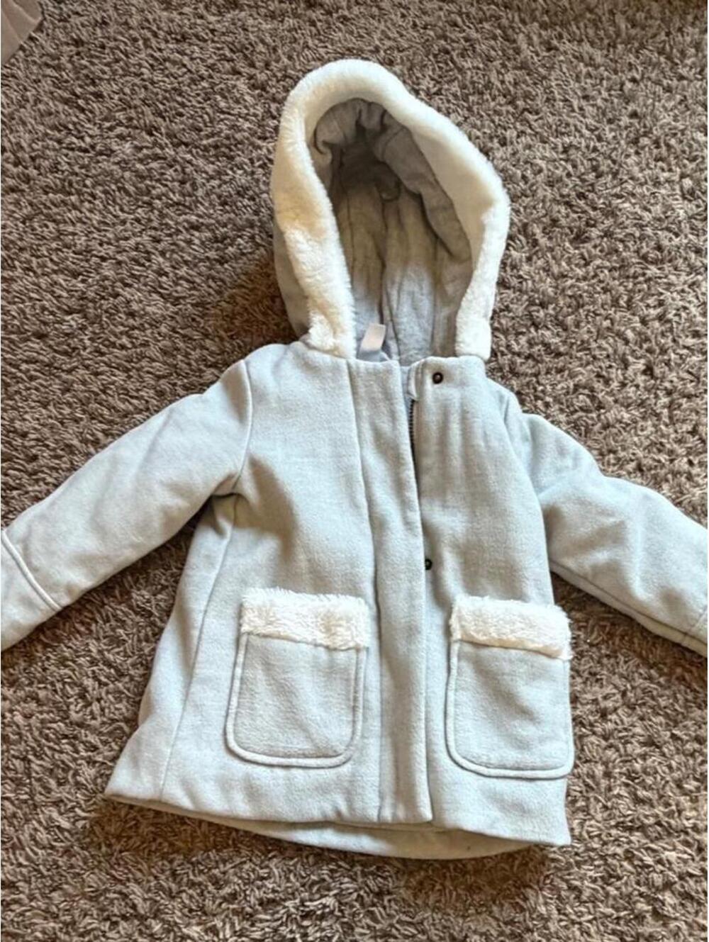 Simple Joys Kid's Grey and Blue Jacket